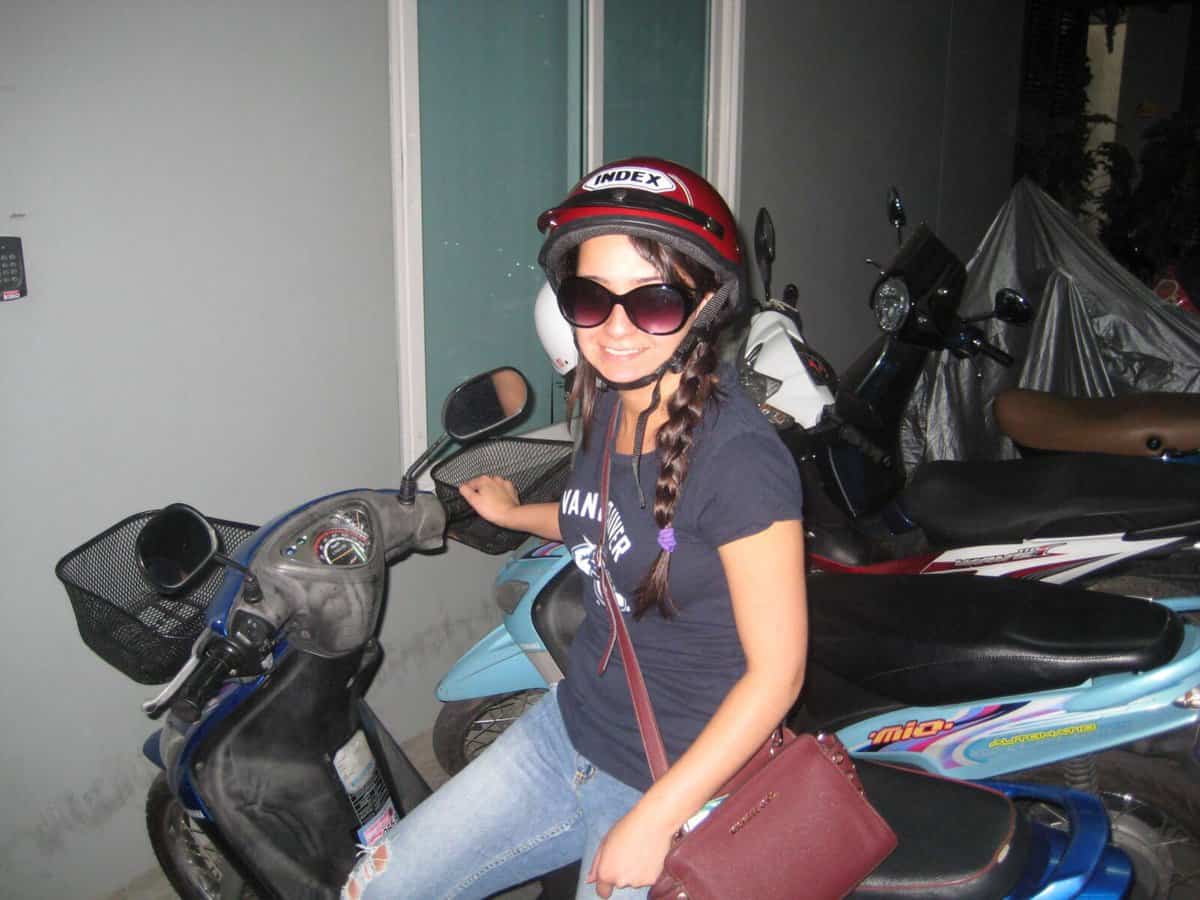 Taiss Nowrouzi on a motorbike