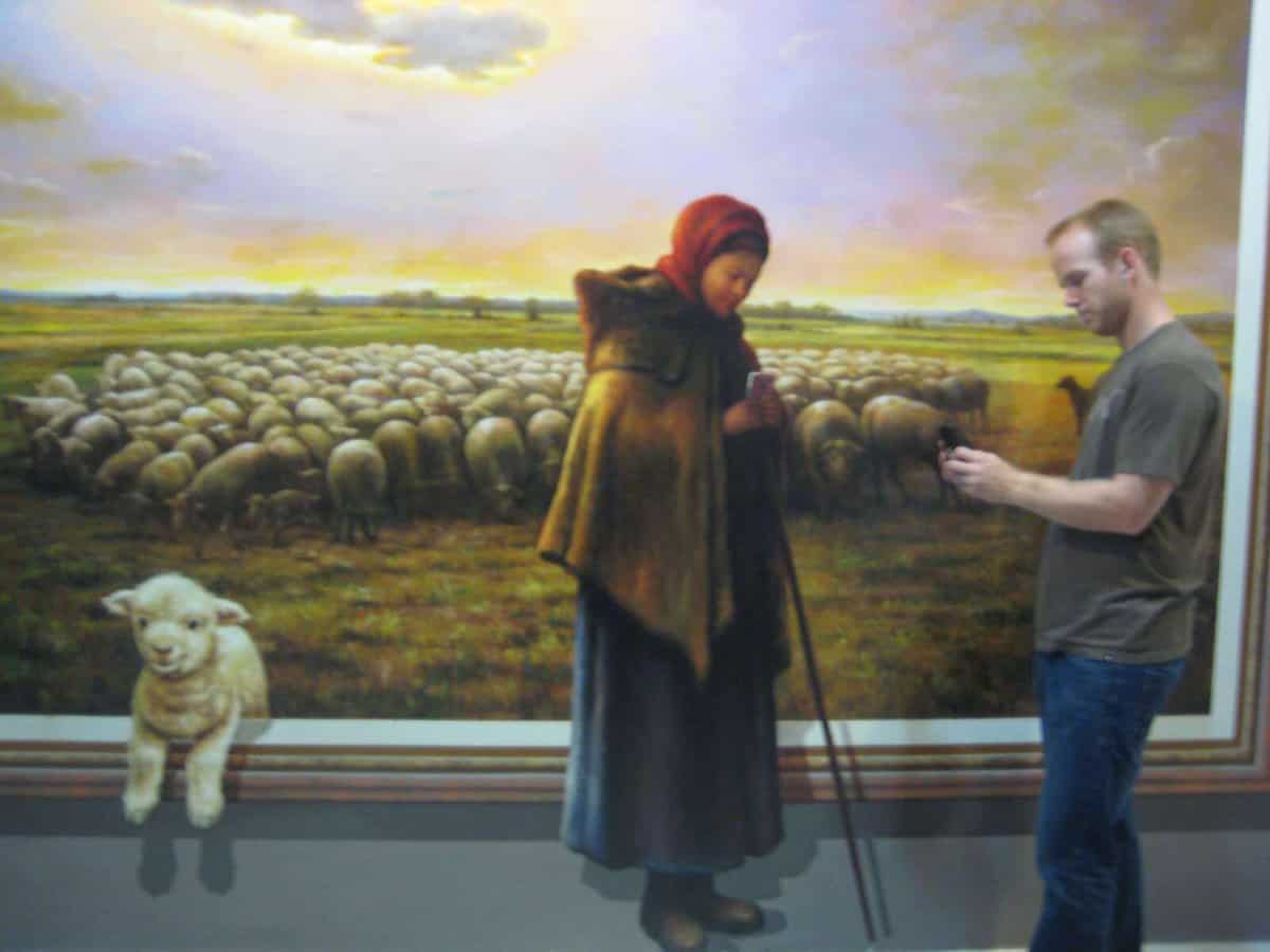 Art In Paradise - Chiang Mai, Thailand. People and their phones those/these days!