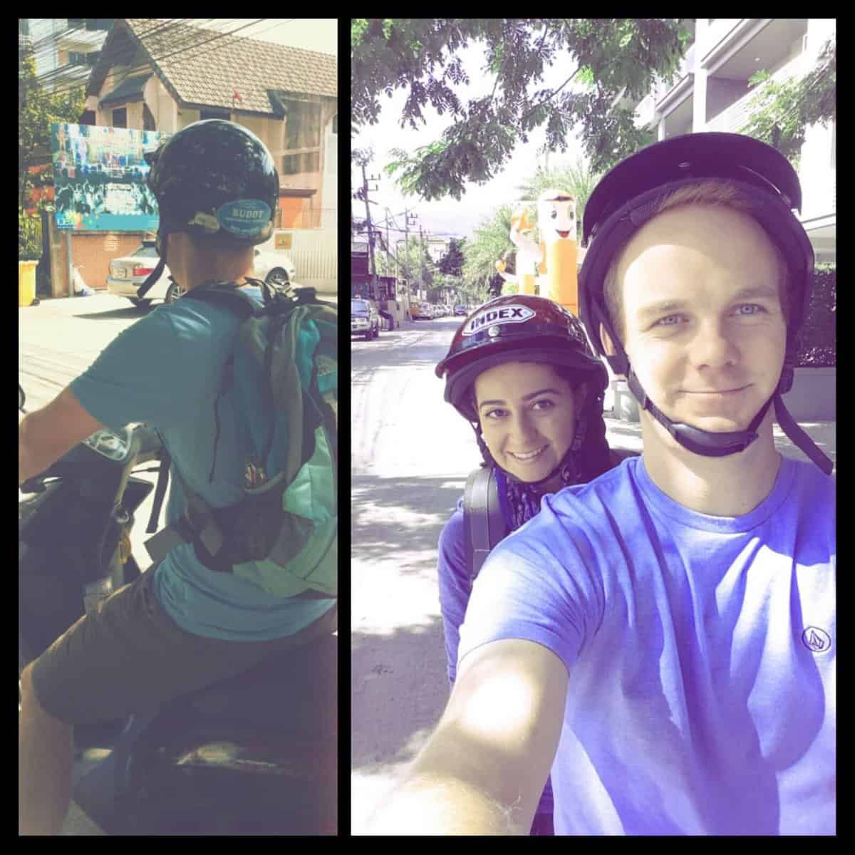 Motorbike riding - Together in Thailand