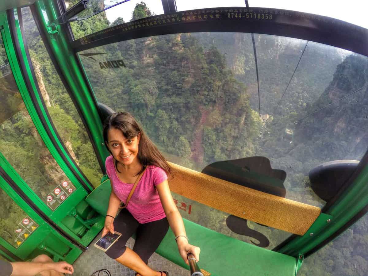 cable car ride through Zhangjiajie National Forest