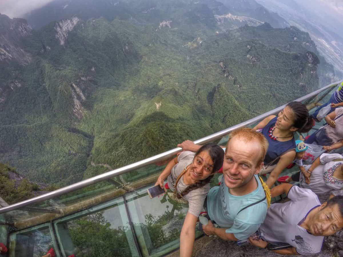 Glass walkway, Tianmen Mountain, Zhangjiajie, Hunan, China