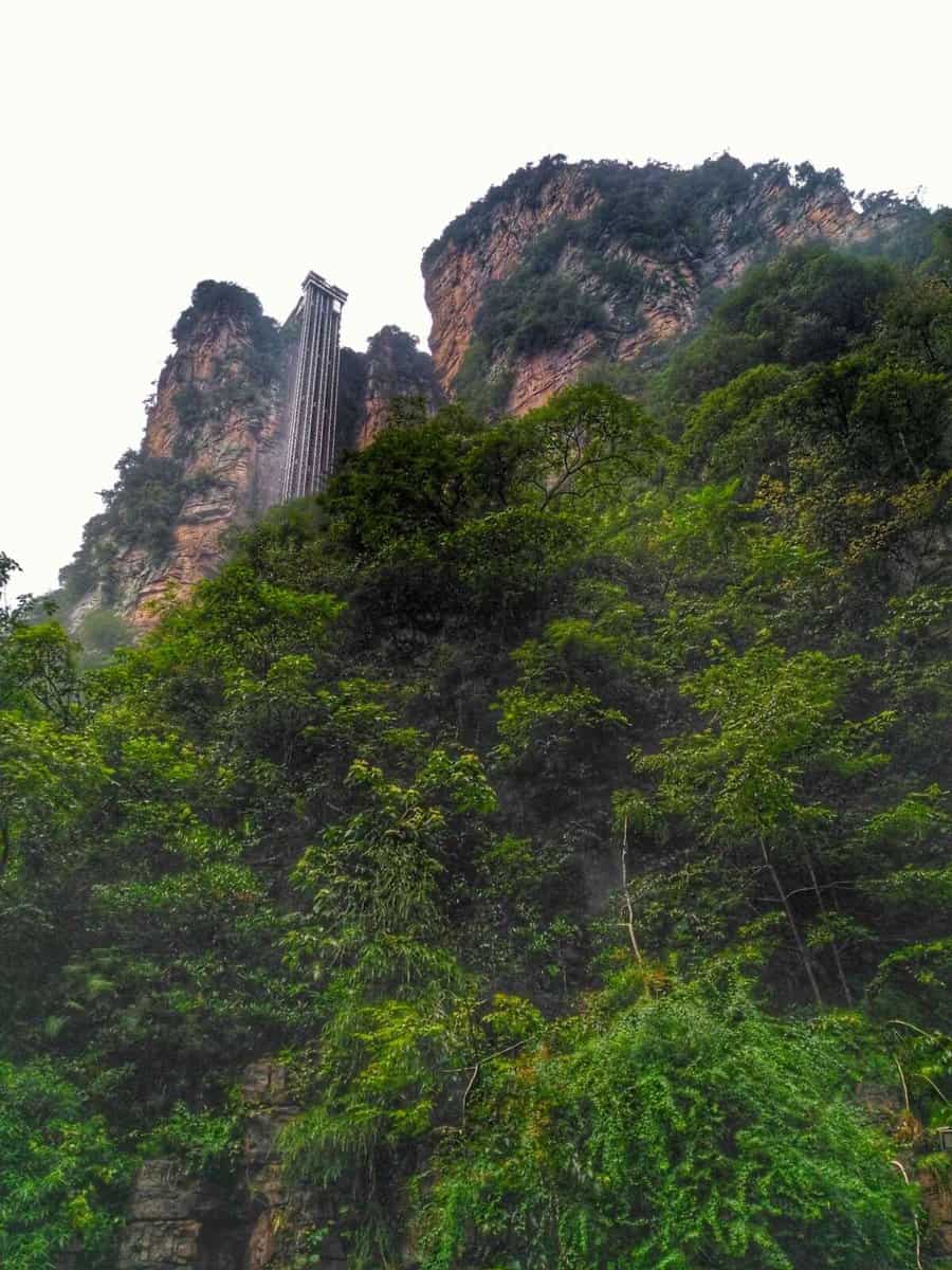 Bailong Elevator at Zhangjiajie National Forest, Hunan, China