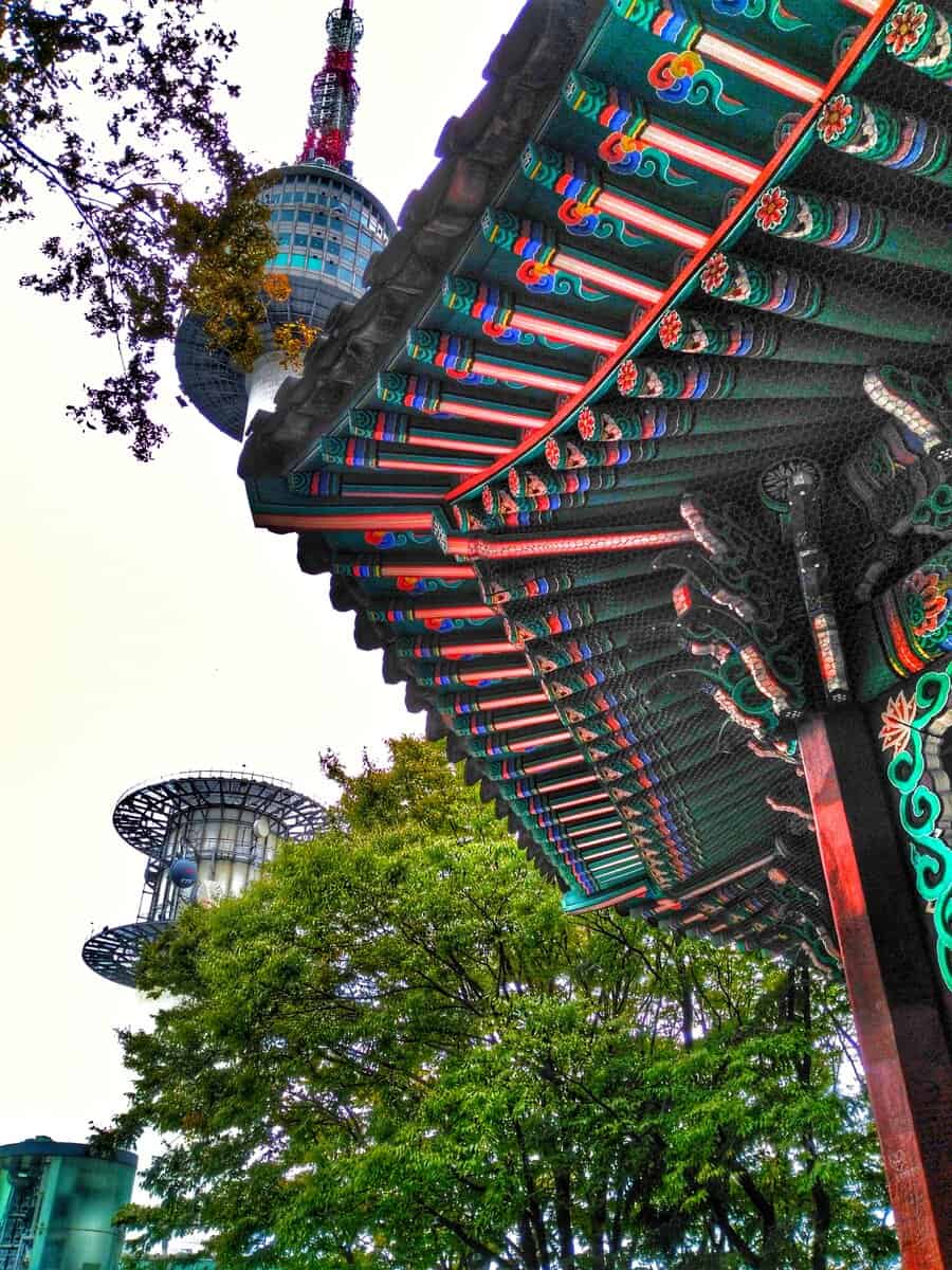 Namsan Seoul Tower - View from below