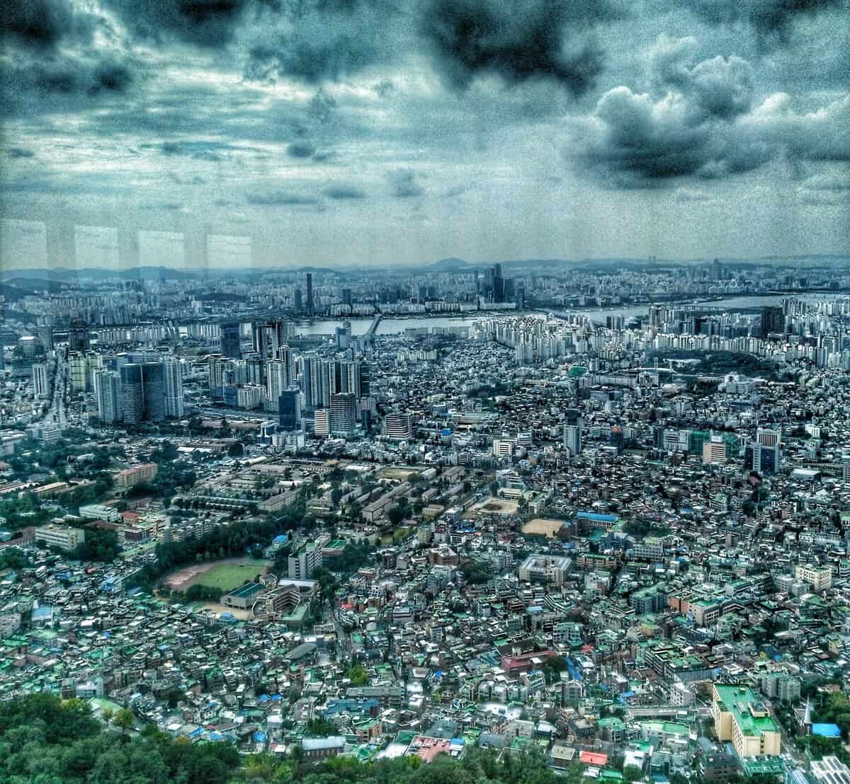 panoramic view from Namsan Seoul Tower panoramic view from Namsan Seoul Tower - things to do in Seoul