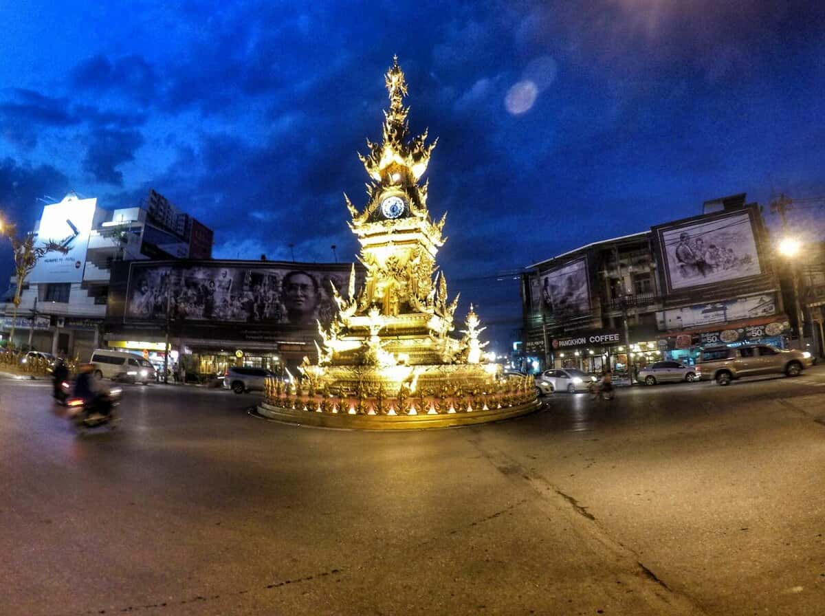 Chiang Rai Travel Guide and Itinerary - Clock Towr in Chiang Rai, Thailand