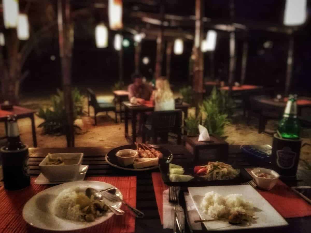 Romantic dinner at Castaway Restaurant at LaLaanta Hideaway Resort - Koh Lanta, Thailand