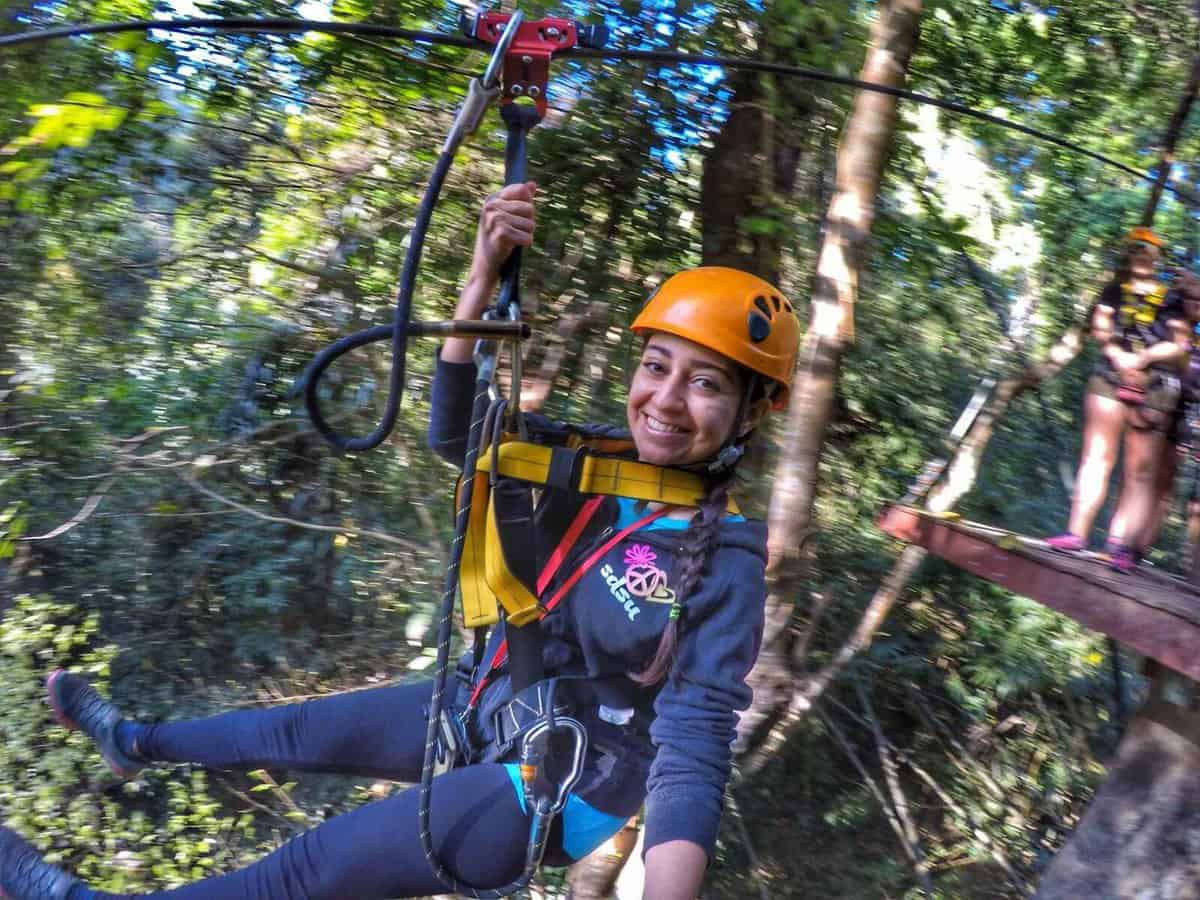 zipline experience in Chiang Mai, Thailand