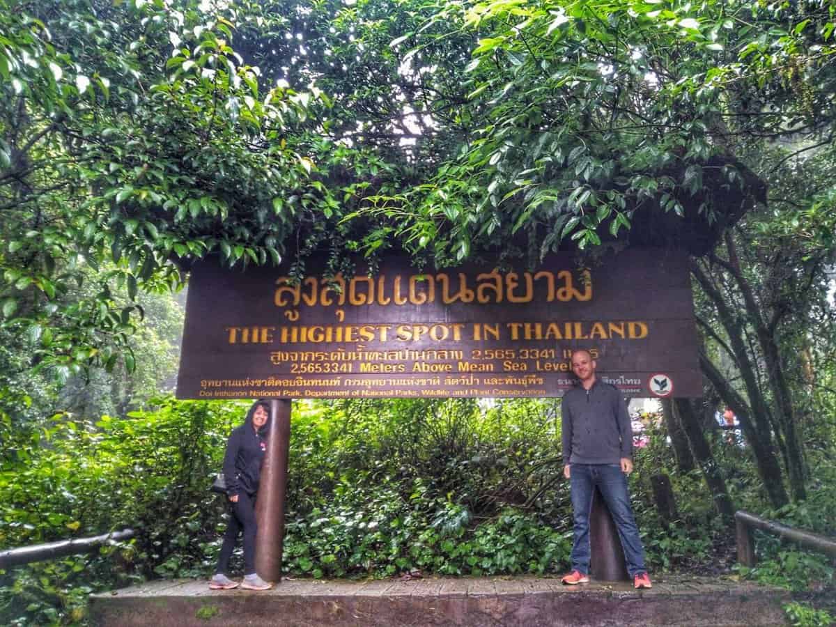thailand highest peak- Doi Inthanon Summit
