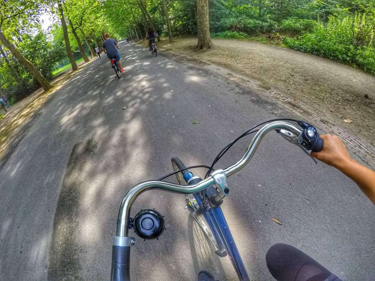 bike riding Vondelpark - things must do in Amsterdam