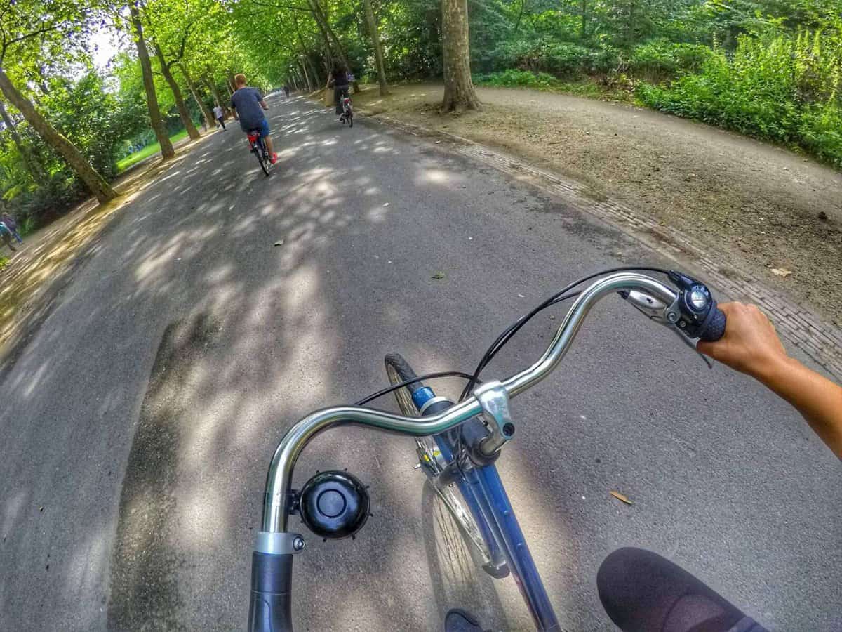 bike riding Vondelpark - things must do in Amsterdam