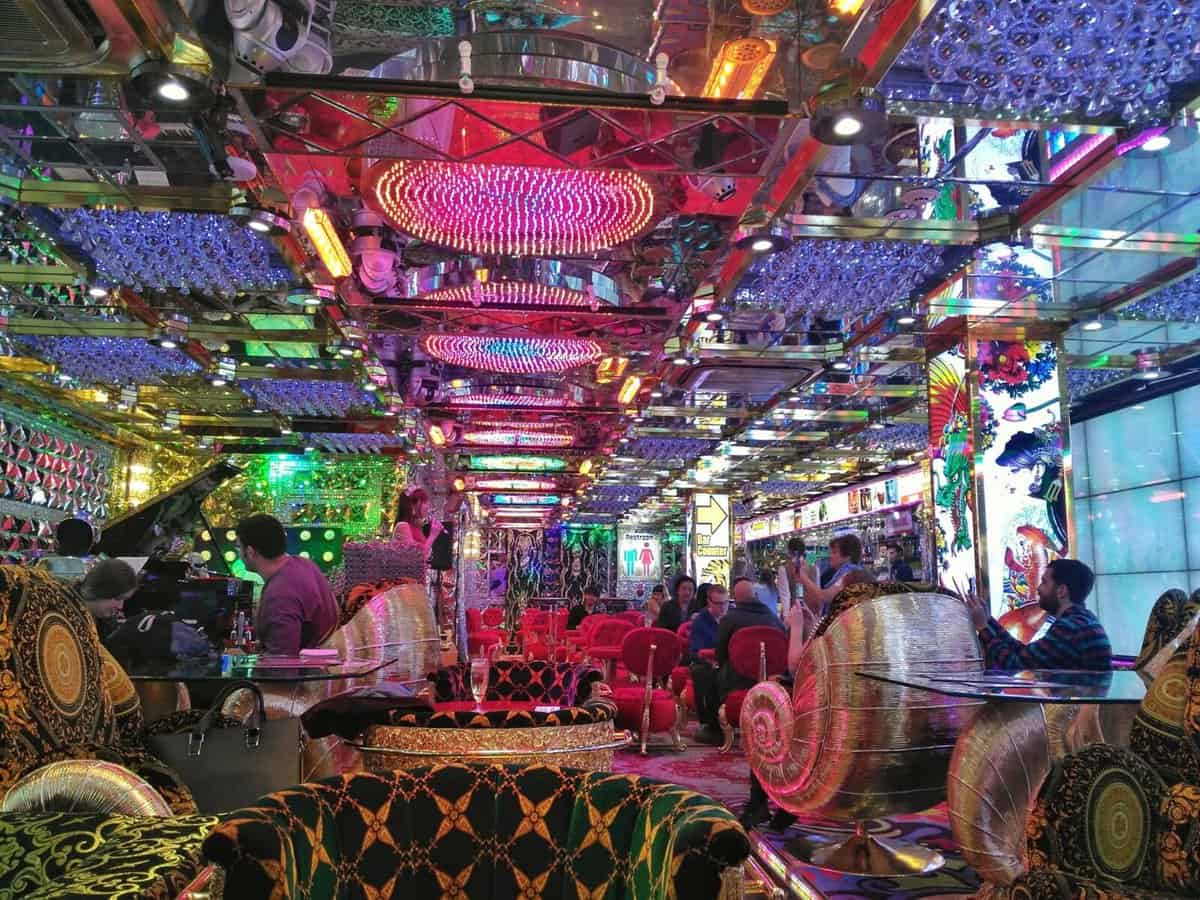 what to see in Tokyo in 2 days - Robot Restaurant lounge