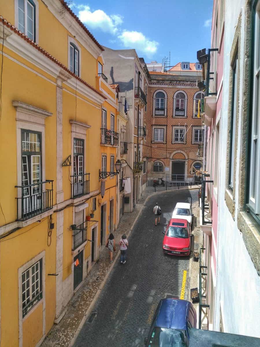 Airbnb or hotel - view from apartment in Lisbon