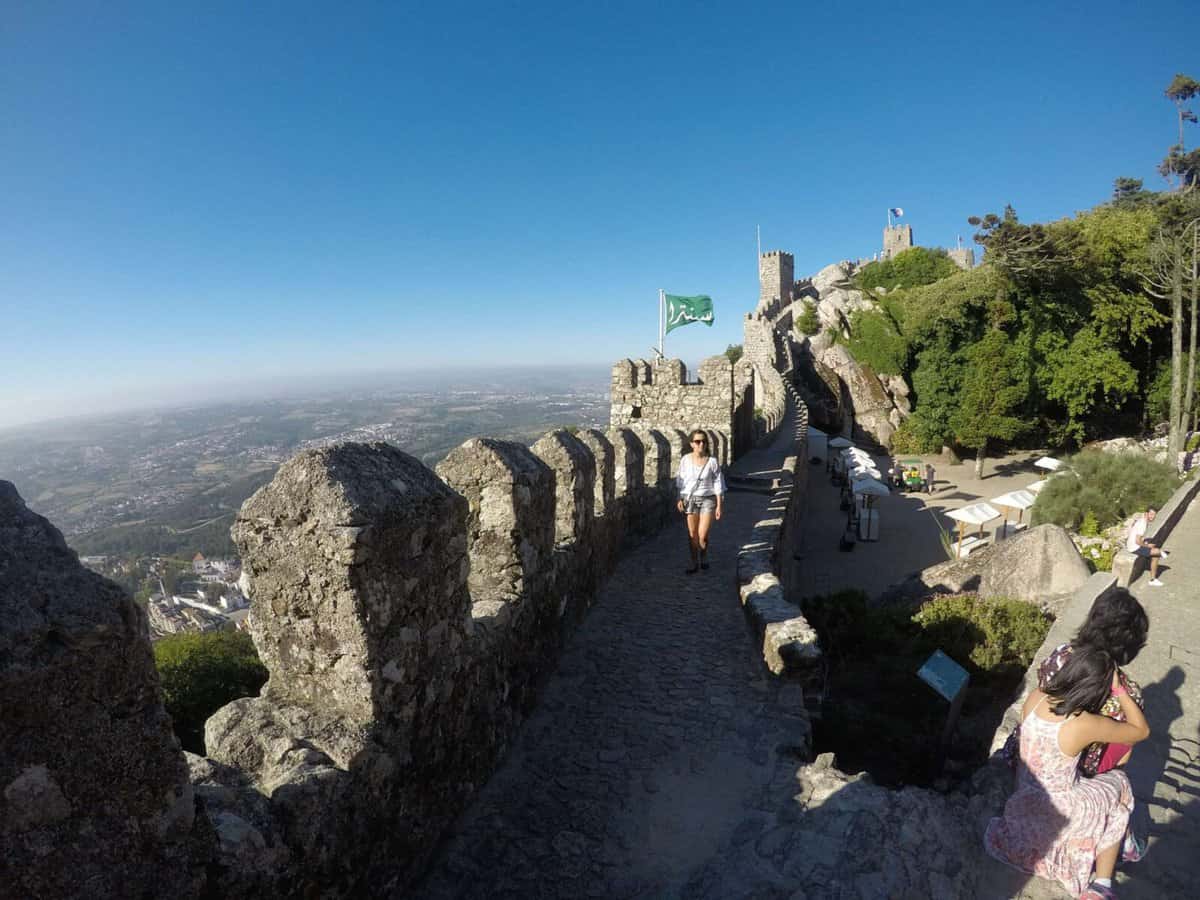 day trip from Lisbon to Sintra - Castle Of The Moors