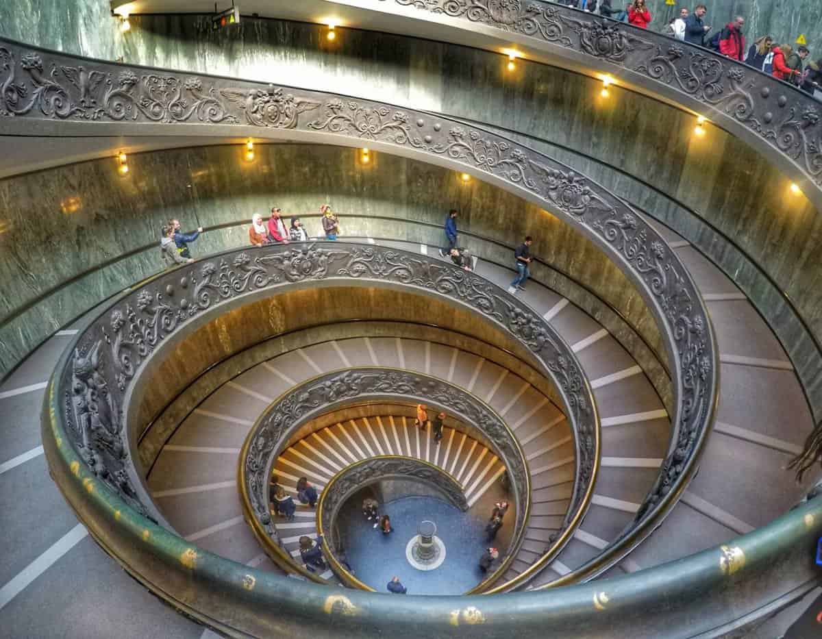 Rome vacation tips - Momo Staircase in Vatican Museum