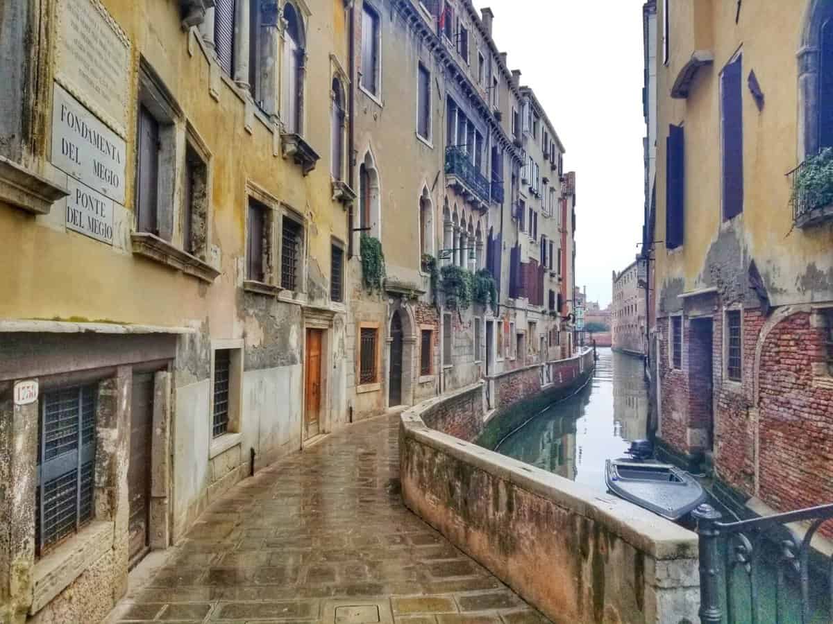 2 days in Venice Italy walk along canal