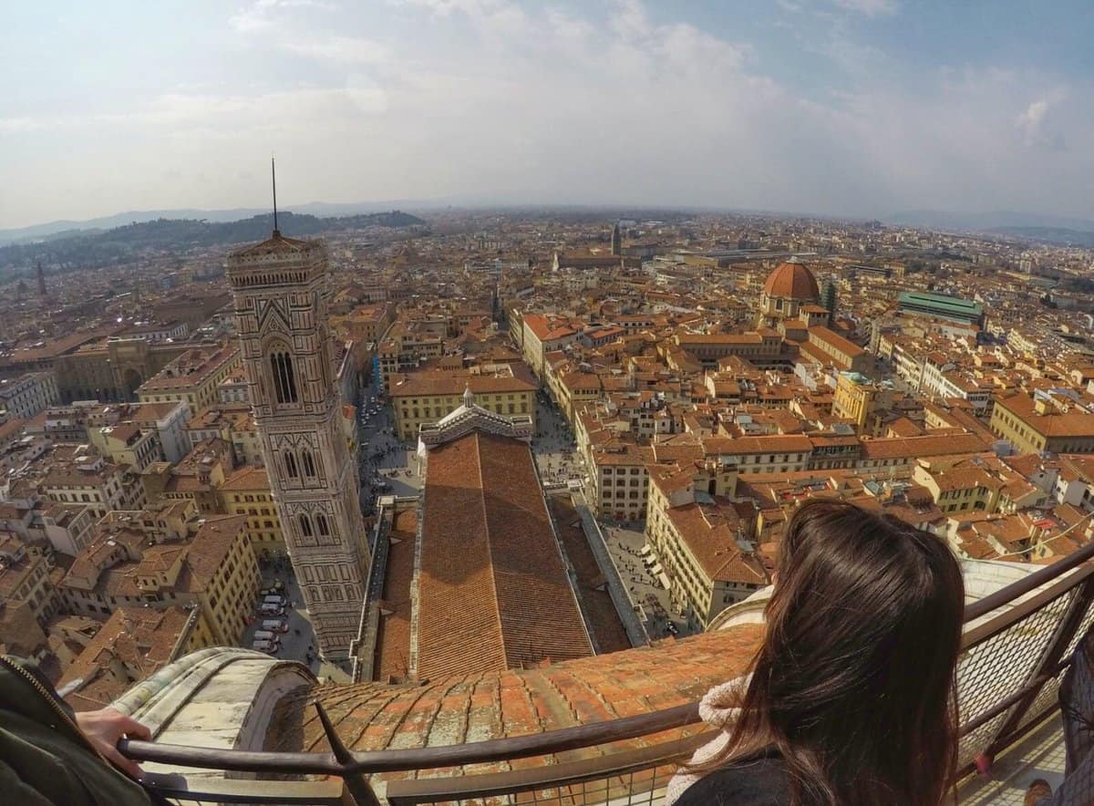 Florence itinerary 2 days - Cathedral view of city