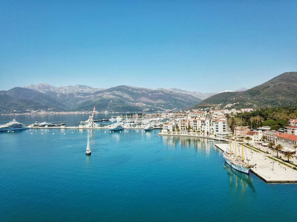 Tivat Seaport from above - Kotot Day Trip Tivat Seaport from above - Kotot Day Trip