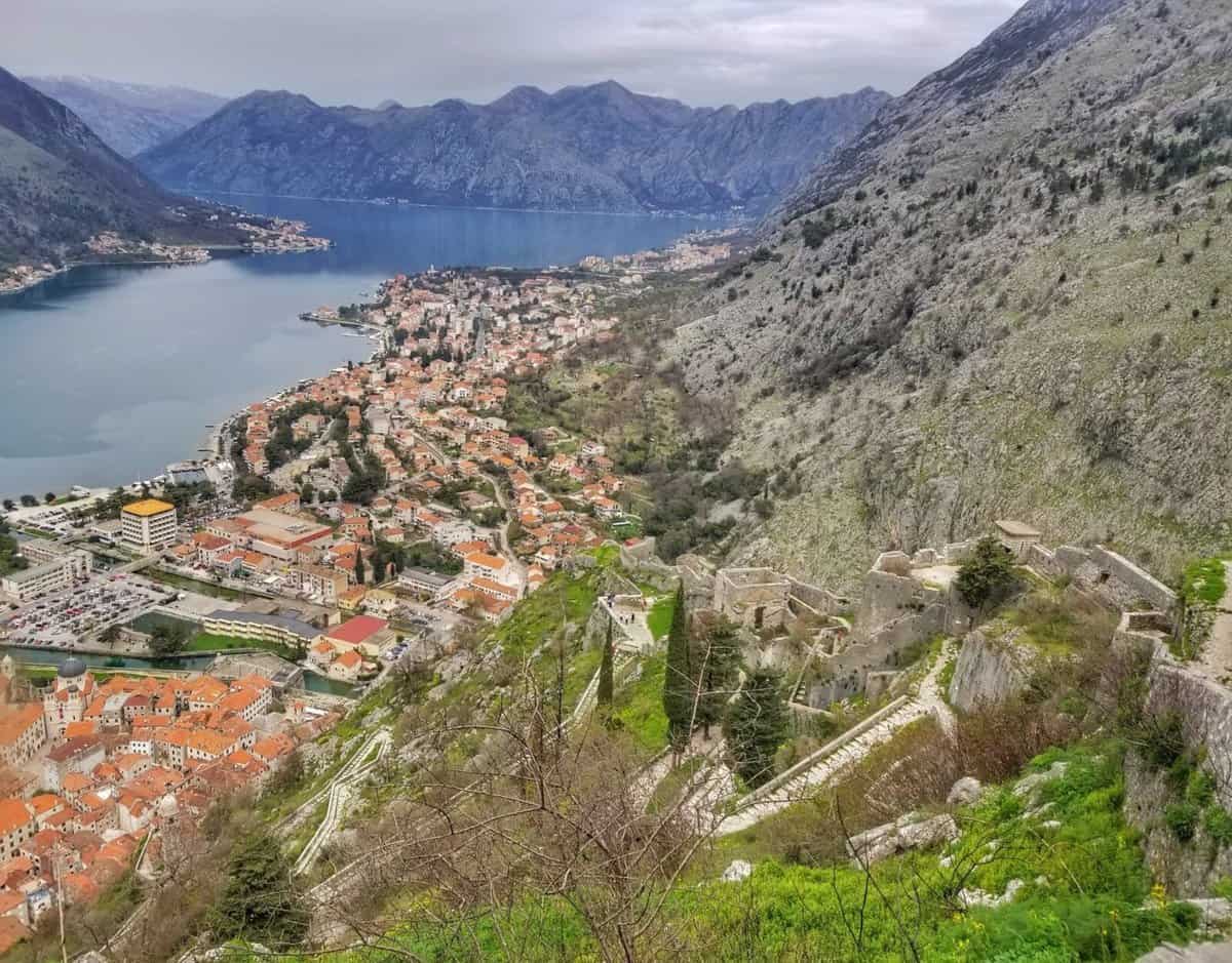 view of castle walls in Kotor - things to see
