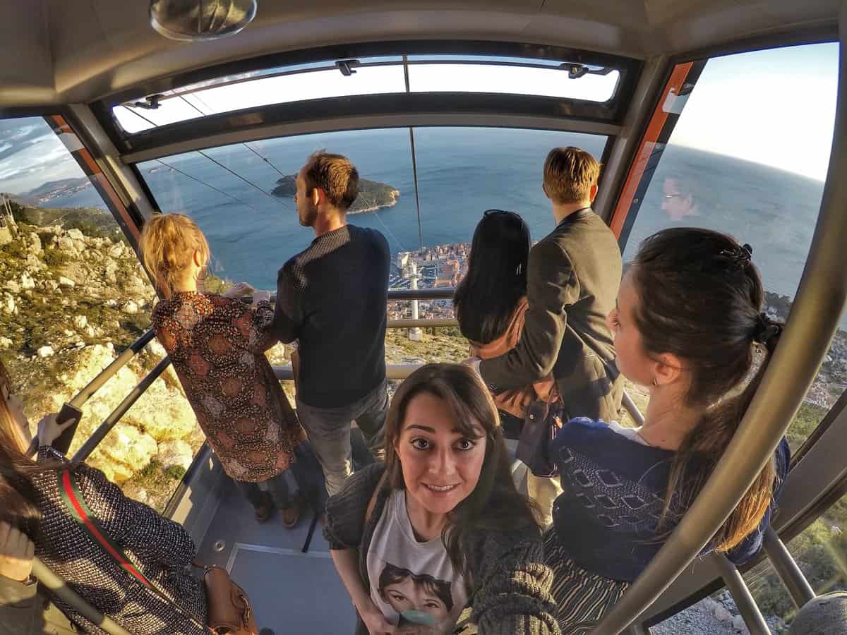 cable car ride to Srd hill - One Day In Dubrovnik