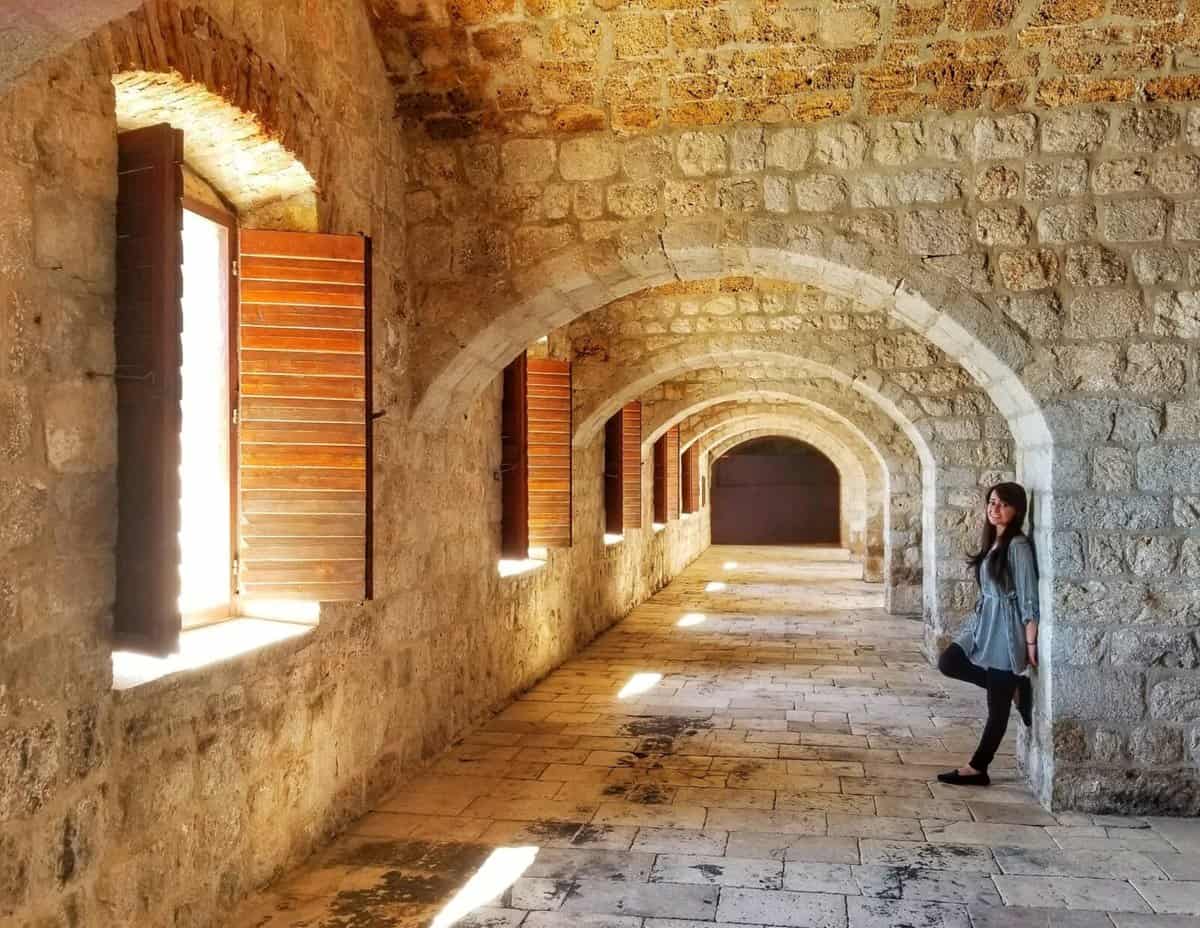 inside Lovrijenac fortress - Visiting Dubrovnik in a day