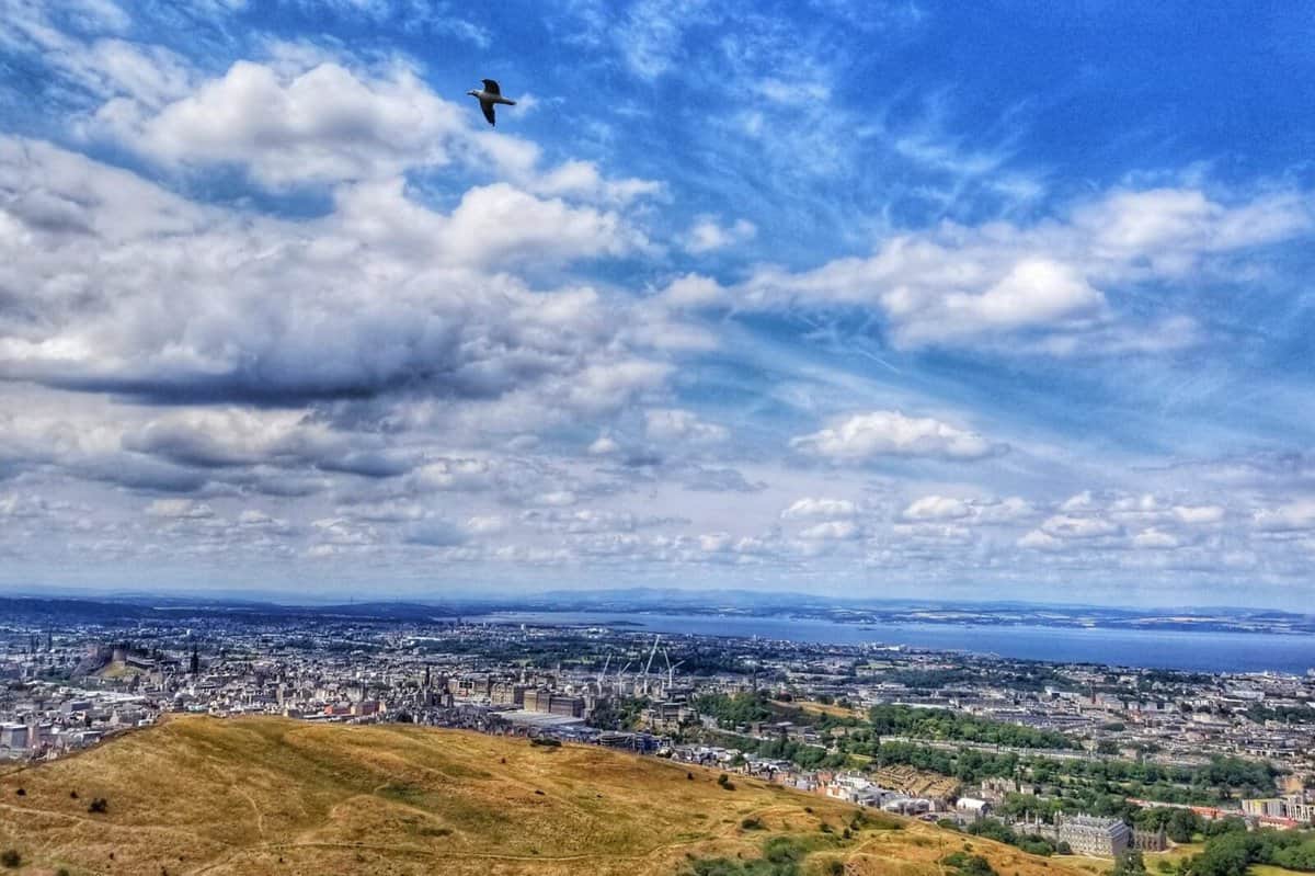places to visit in Edinburgh - Aurthor's Seat views