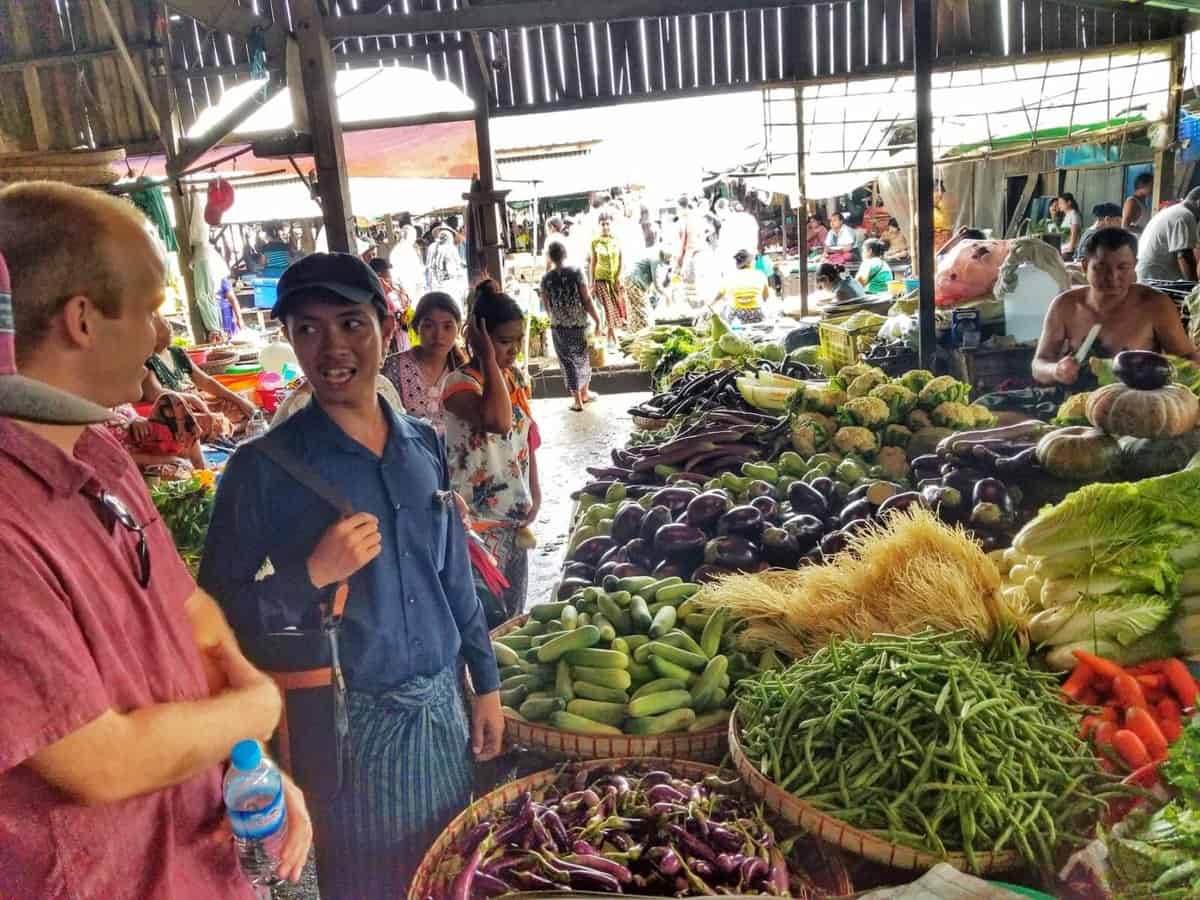 Yangon Things To Do - local market Yangon Things To Do - local market