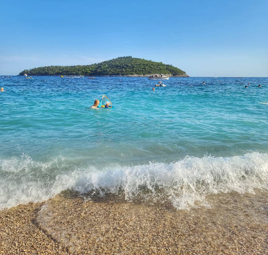 things to do in Croatia with kids - Dubrovnik beach time