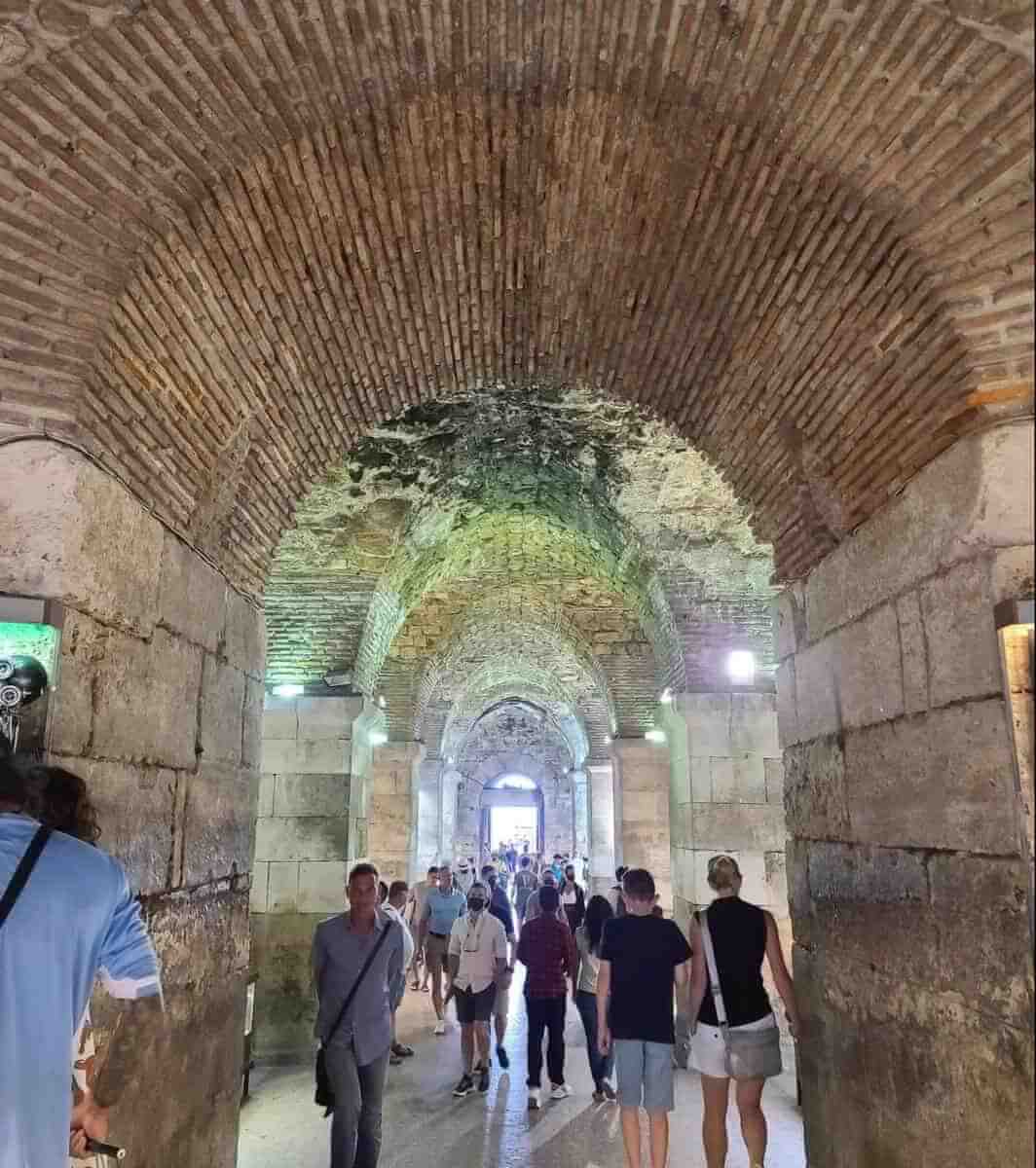 underground souvenir market in Split the Podrum in Split Old Town