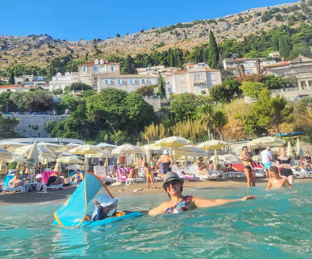 Dubrovnik beaches are crowded