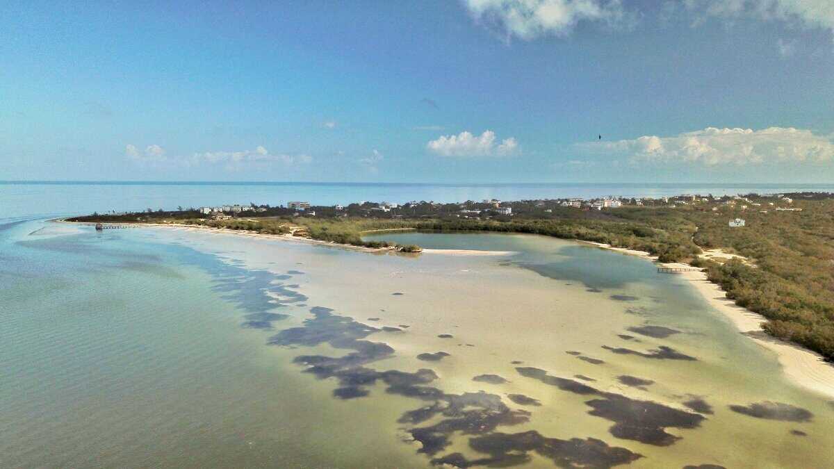Punta Cocos - Isla Holbox aerial view