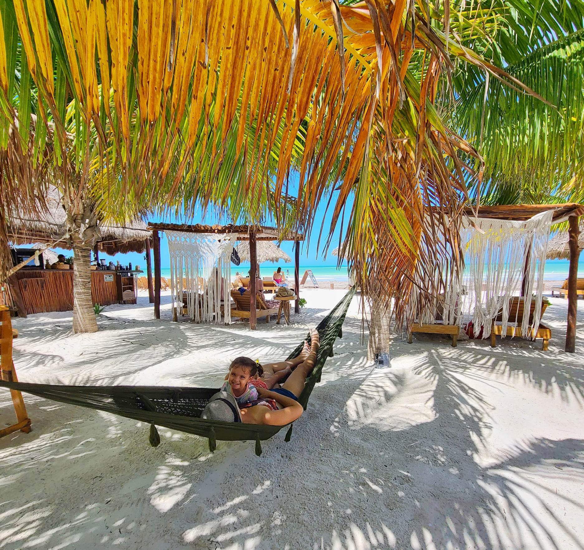 Isla Holbox beach club and beachside accommodations