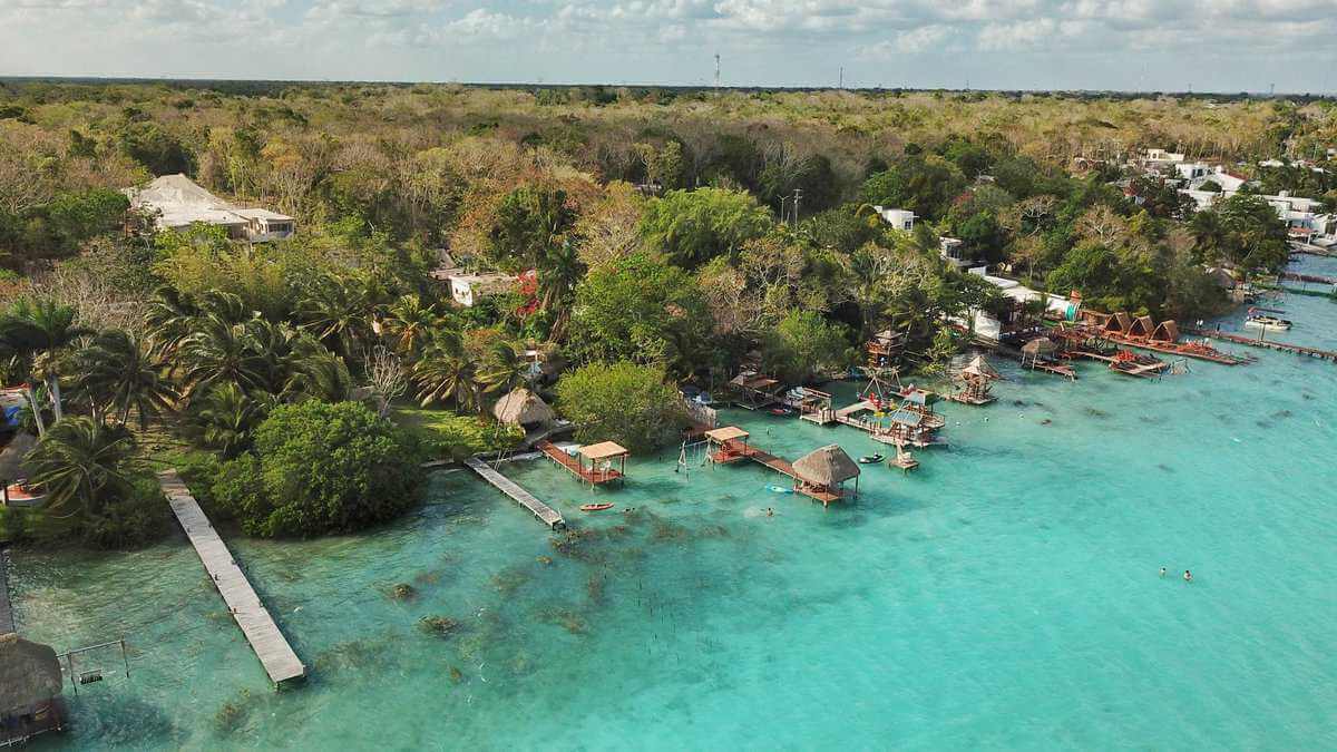 Bacalar Lakeside piers