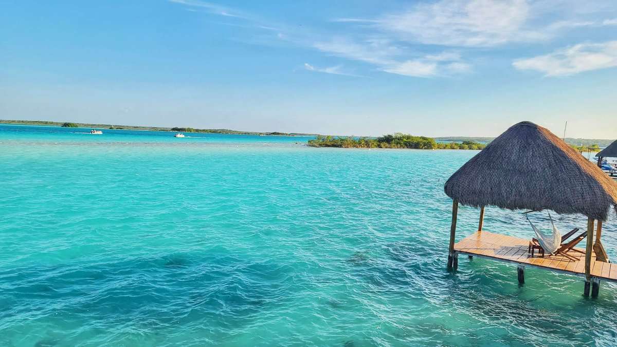 Isla Holbox sunset over water