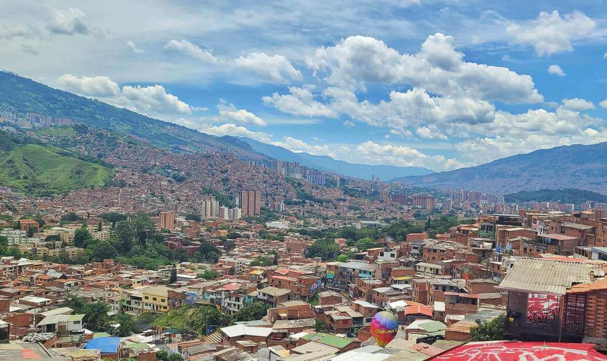 Comuna 13 views of Medellin city - things to do in 2 weeks Colombia