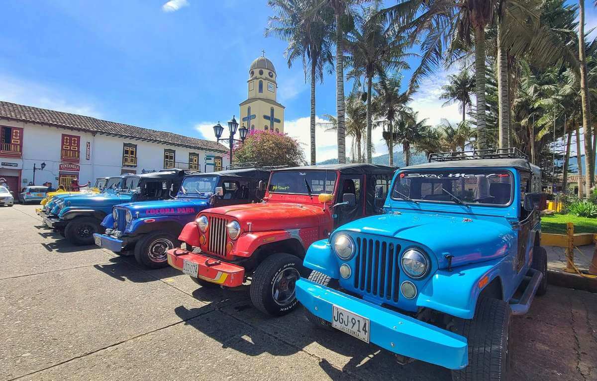 Willys in Salento - how to get around in Colombia