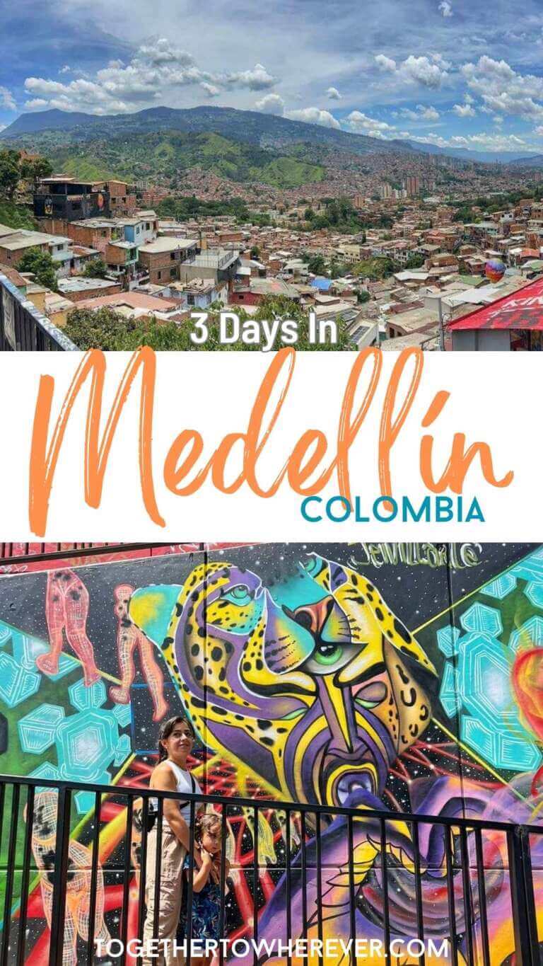 Medellin 3 day itinerary pin for pinterest