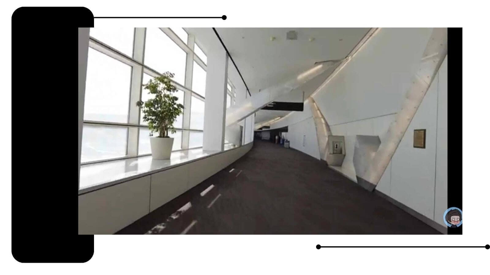 airport terminal walkway - best airport for Yosemite Park