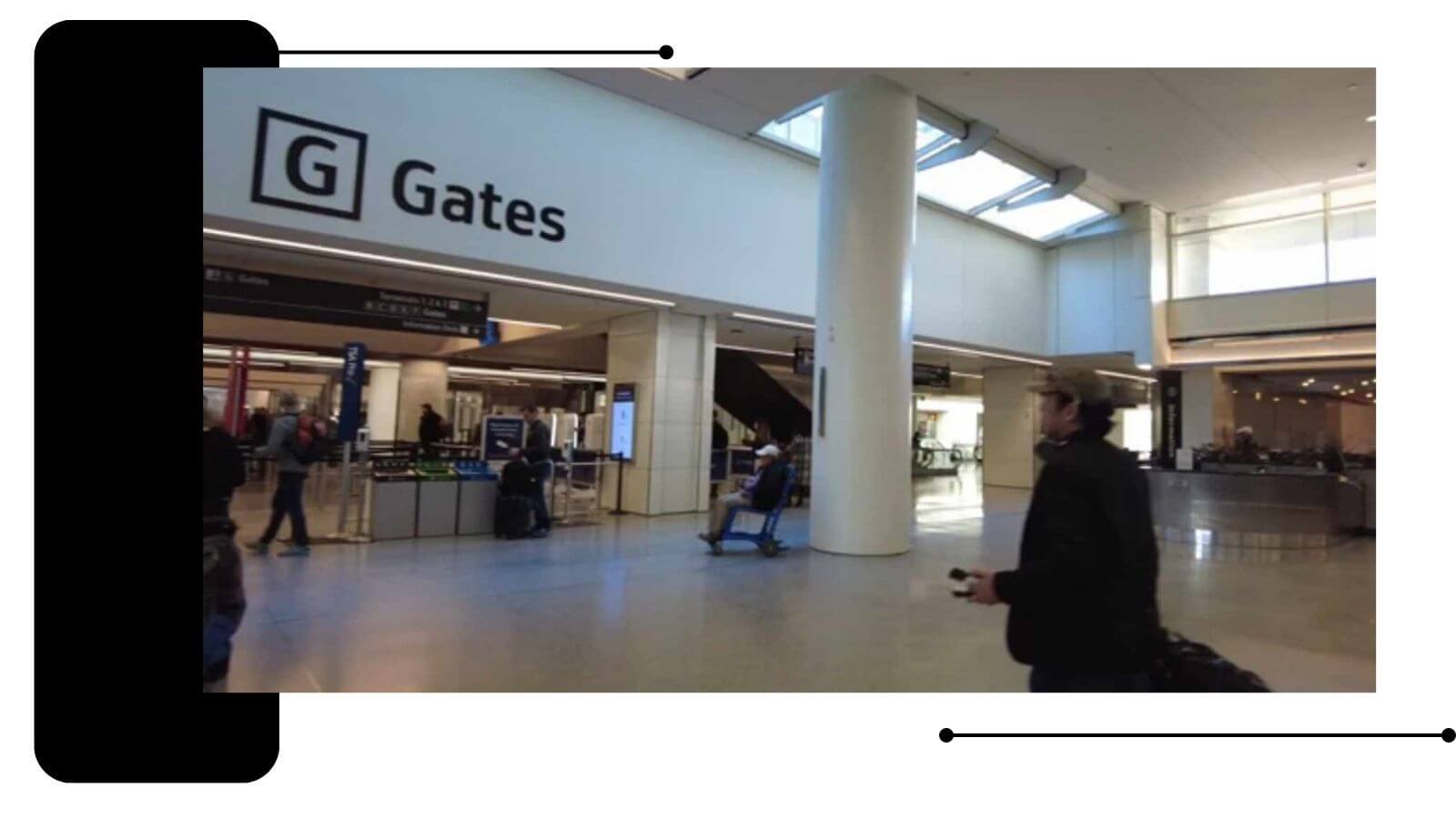 gate at airport - Close to Yosemite