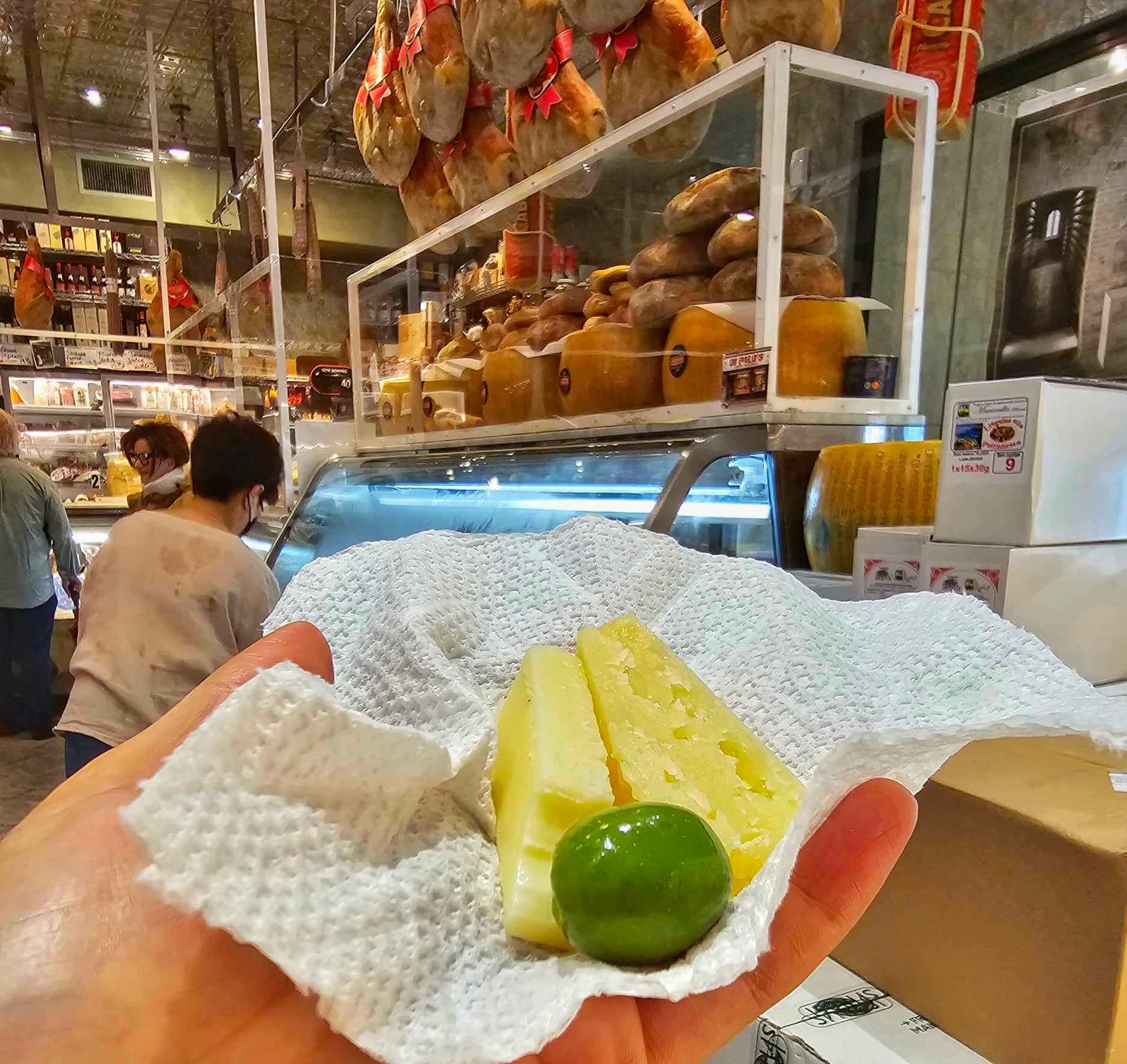 Little Italy food tour - cheese tasting