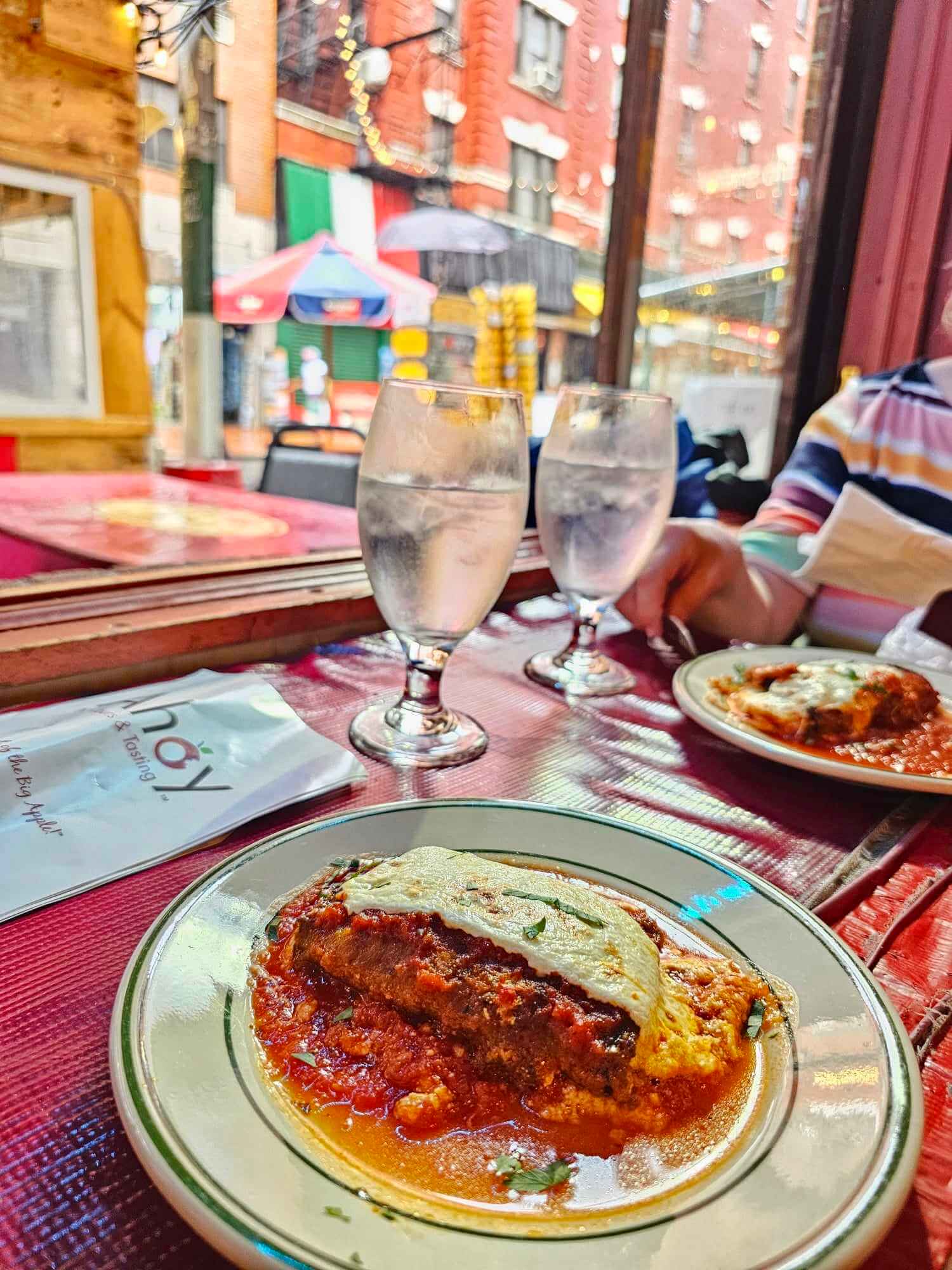food tasting in Little Italy New York City