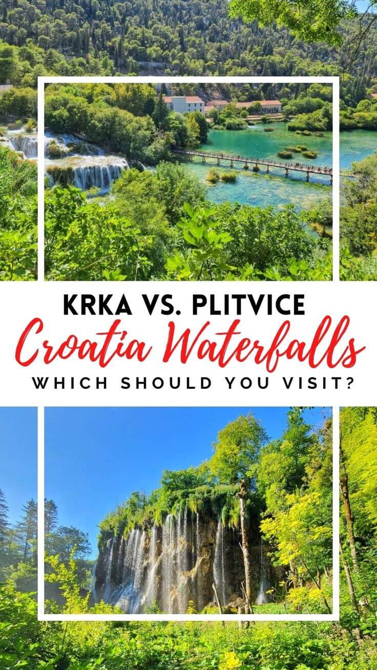 Croatia Waterfalls Krka or Plitvice