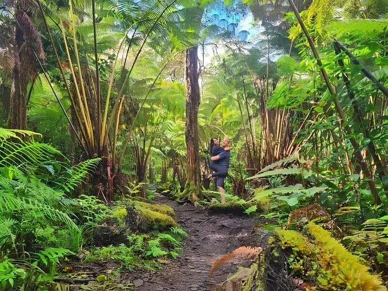 what to do in big island Hawaii- Hike in jungle jungle hiking on Big Island Hawaii