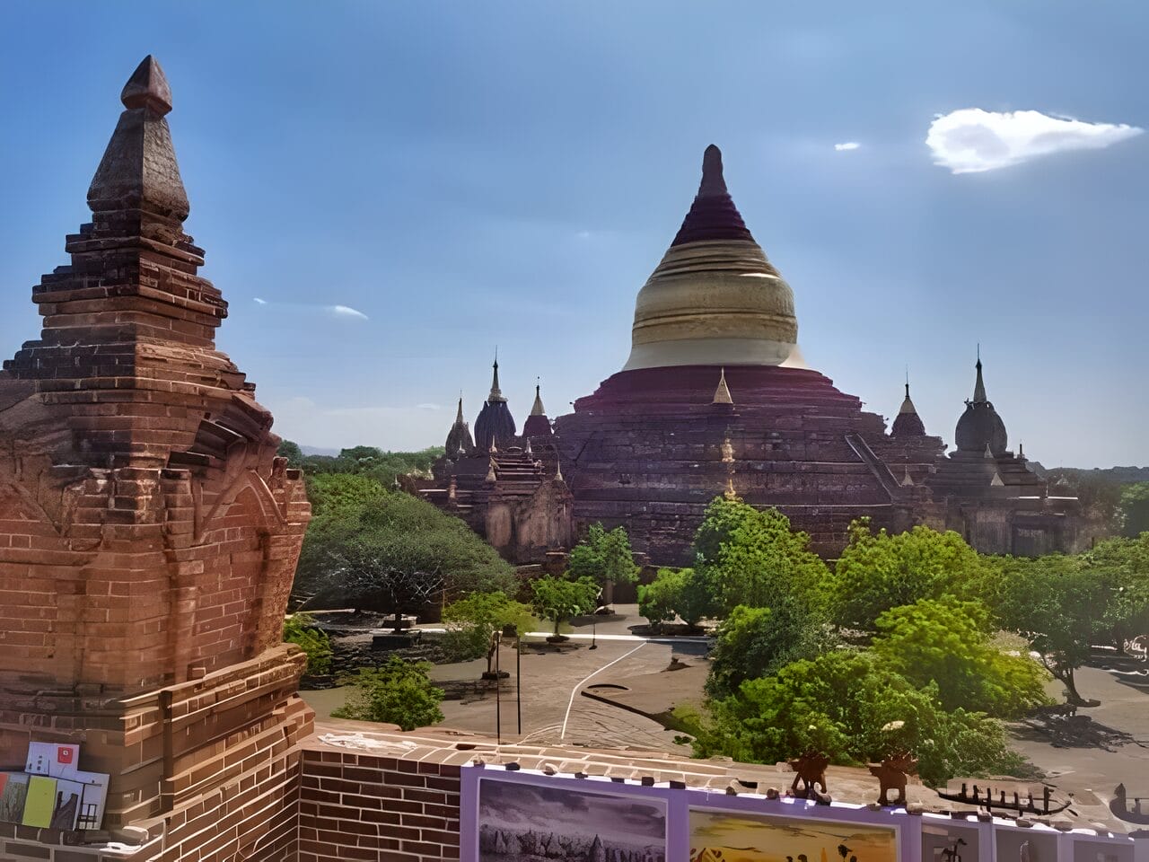 Dhammayazika view from Pagoda860 - Bagan Temple