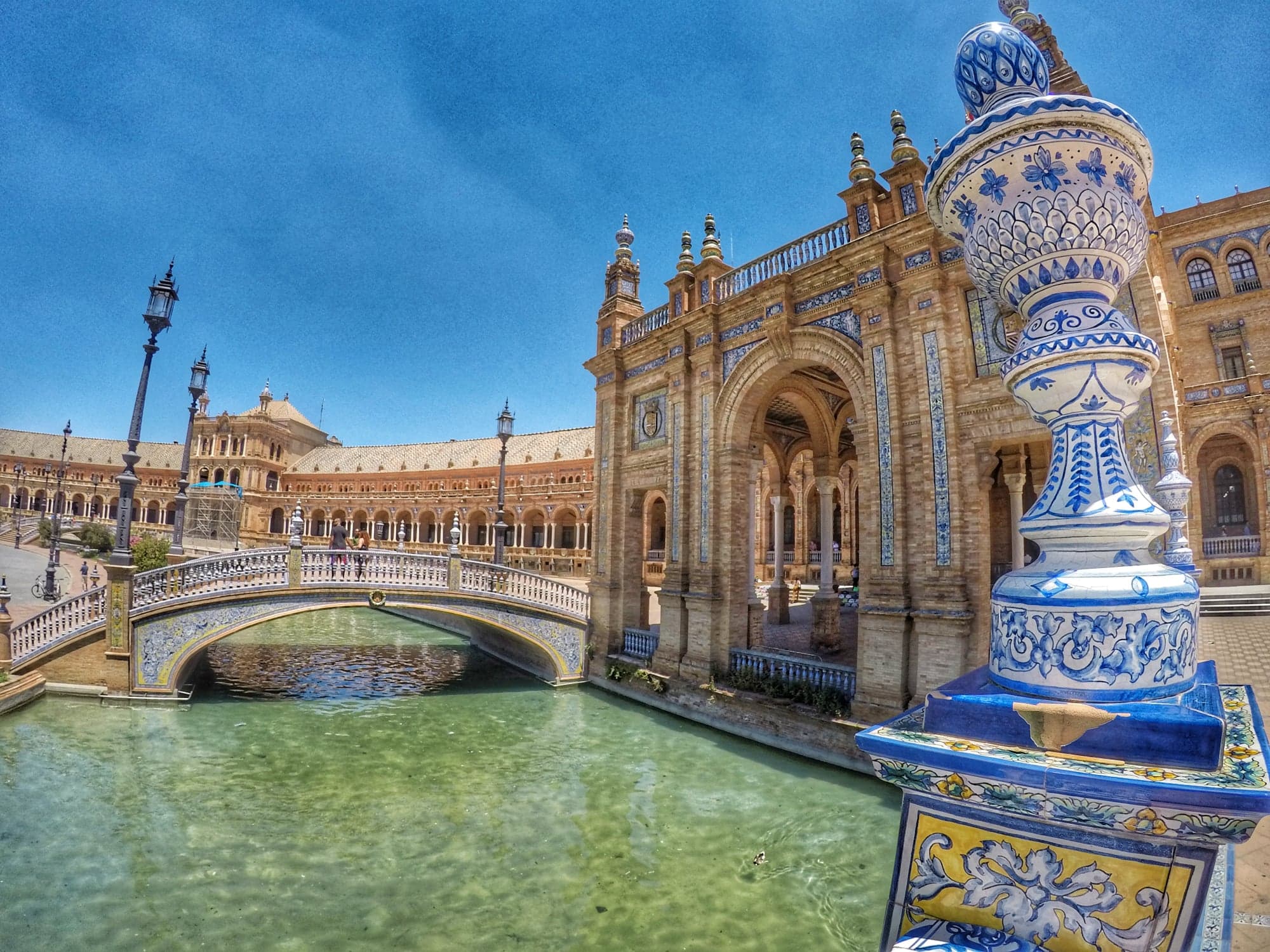 How many days in Seville - Plaza de España