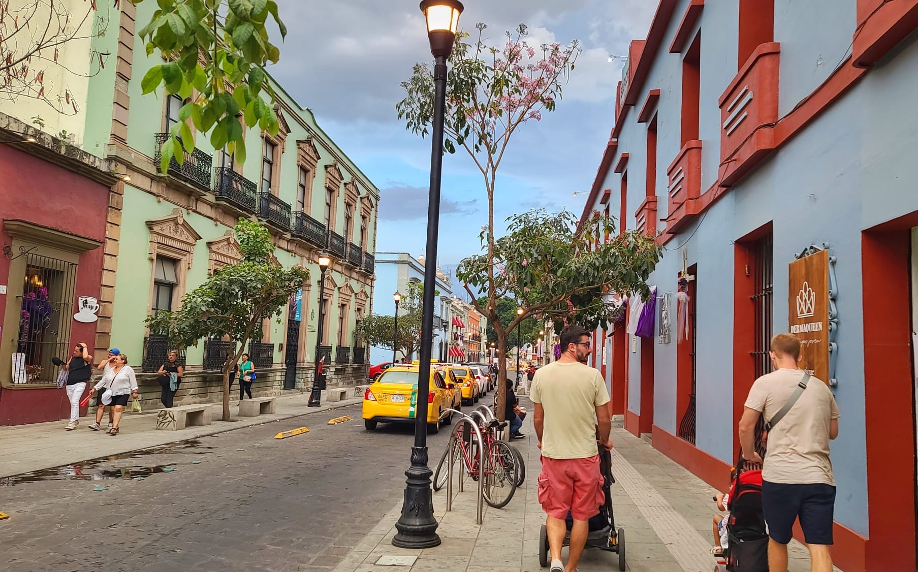 Oaxaca city colorful streets