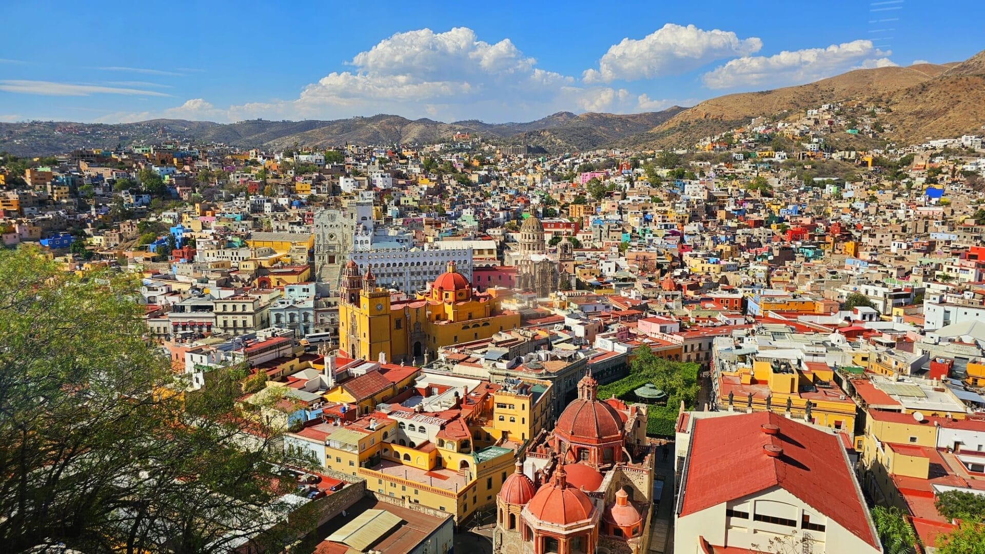 Guanajuato city aerial view - unique compared to San Miguel