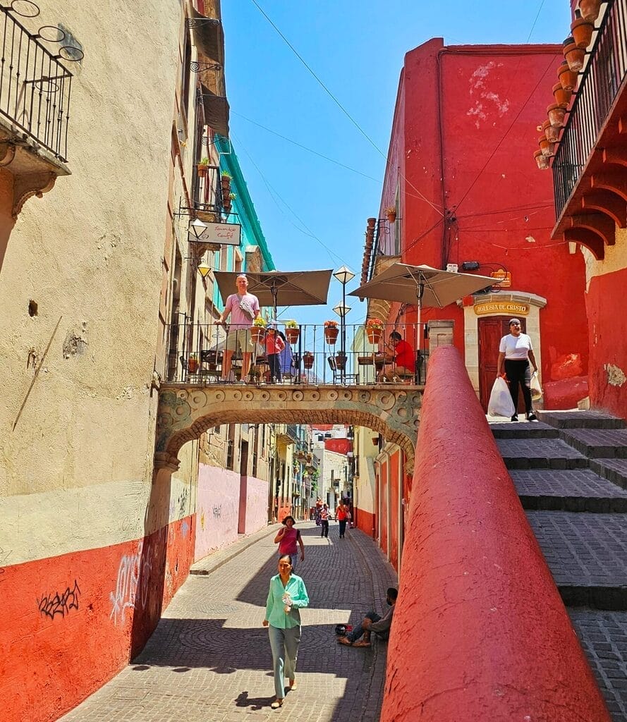 unique streets of Guanajuato centro
