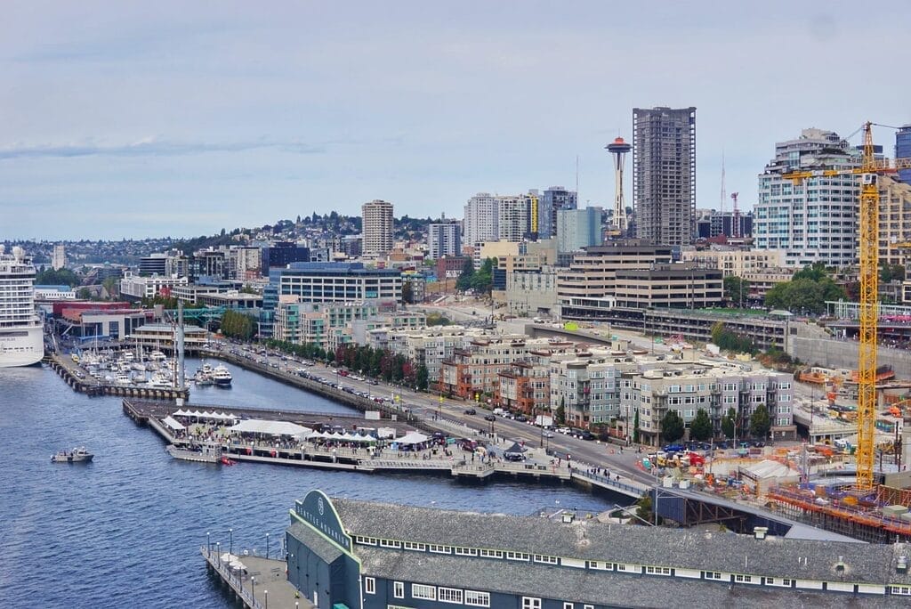 Seattle Great Wheel views - spend two days in Seattle