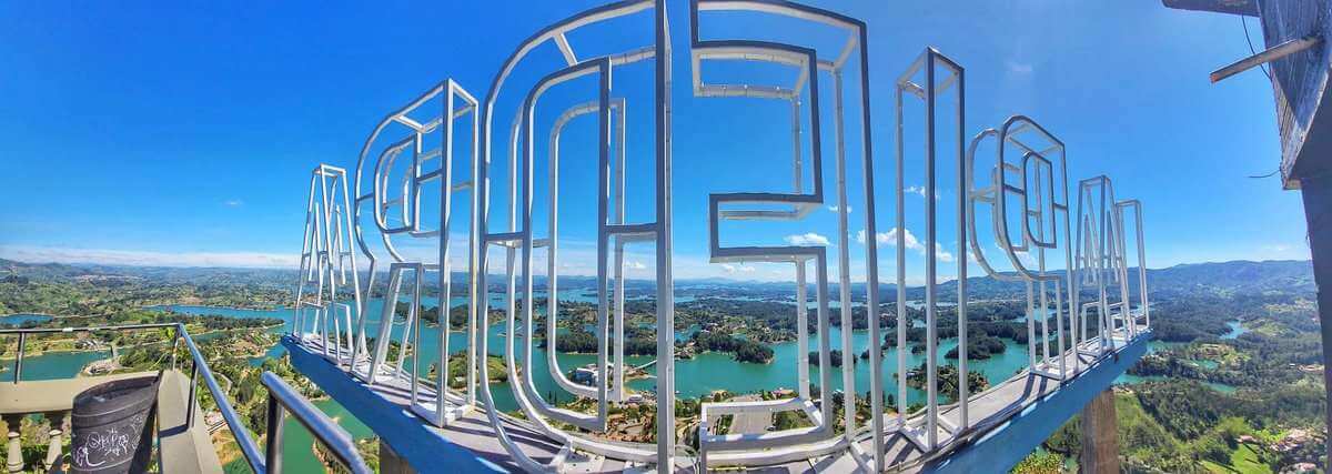 Climb to top of La Piedra in Guatape