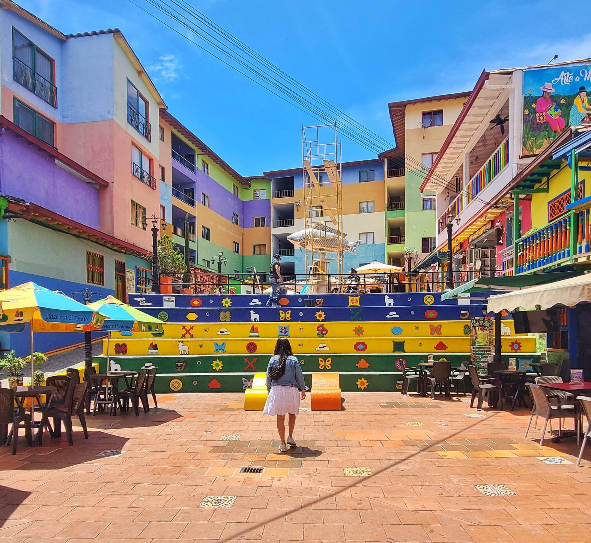Plaza de Zocalos in Guatape Town